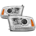 SPYDER xTune Dodge Ram 13-17 ( w/ Factory Projector LED) OEM Style Headlight - Chrome HD-JH-DR13-OE-C 9040214