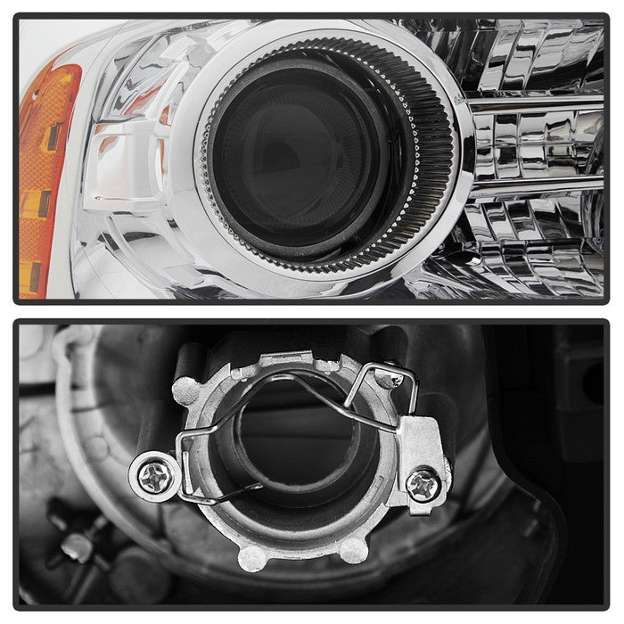 SPYDER xTune Dodge Ram 13-17 ( w/ Factory Projector LED) OEM Style Headlight - Chrome HD-JH-DR13-OE-C 9040214