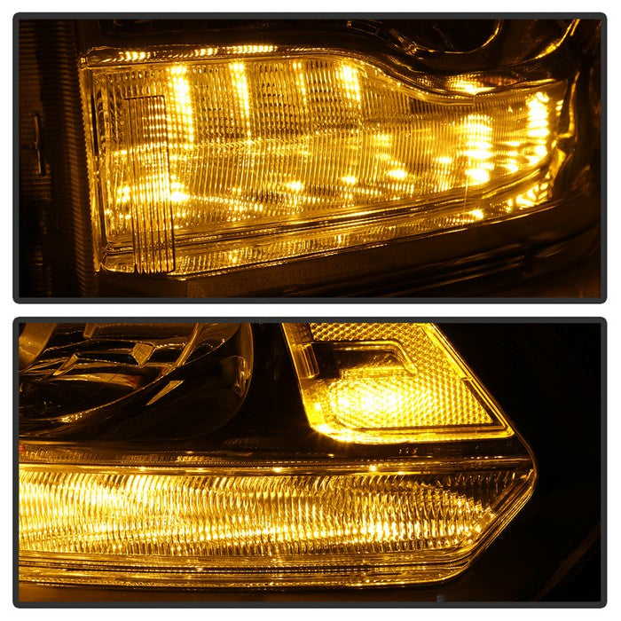 SPYDER xTune Dodge Ram 13-17 ( w/ Factory Projector LED) OEM Style Headlight - Chrome HD-JH-DR13-OE-C 9040214