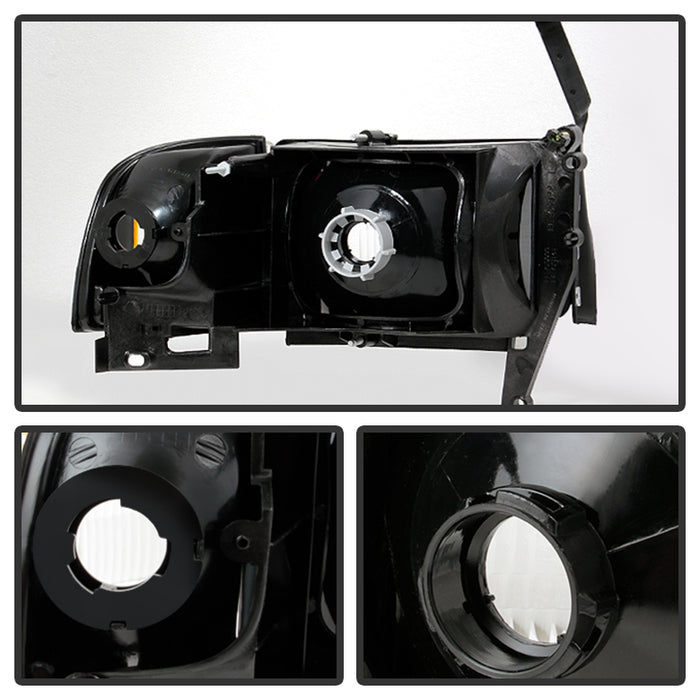 SPYDER Xtune Dodge Ram 1500 94-01 OEM Style Headlights w/ Corner Chrome HD-JH-DR94-OE-C 9032141