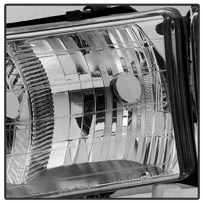 SPYDER Xtune Dodge Ram Sport Model Only 1999-2002 OEM Headlights Chrome HD-JH-DR99-SP-C 9032165