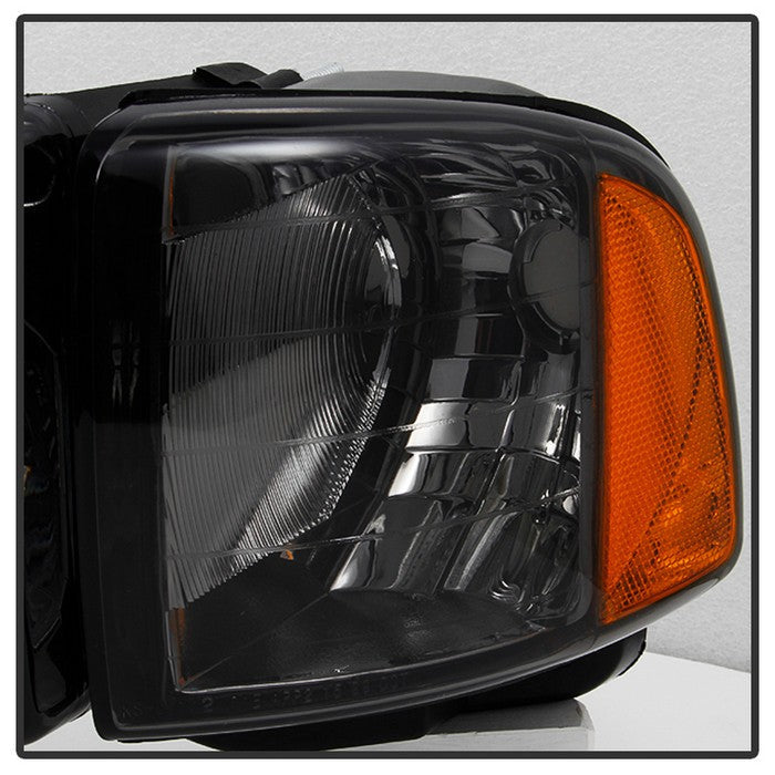 SPYDER Xtune Dodge Ram Sport Model Only 1999-2002 OEM Headlights Smoked HD-JH-DR99-SP-SM 9032172