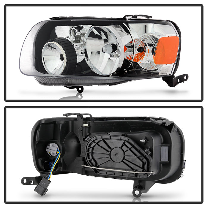 SPYDER xTune 05-07 Ford Escape Halogen OEM Headlight - Set - Chrome (HD-JH-FESCA05-AM-C) 9943379