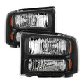 SPYDER Xtune Ford F250 F350 F450 Superduty Excursion 99-04 Headlights Black HD-JH-FF25099-HA-BK 9032998