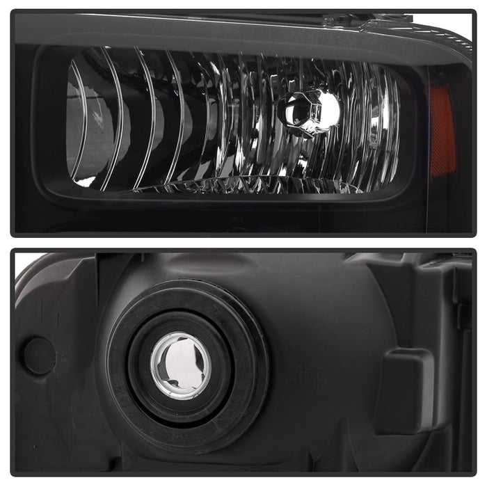SPYDER Xtune Ford F250 F350 F450 Superduty Excursion 99-04 Headlights Black HD-JH-FF25099-HA-BK 9032998