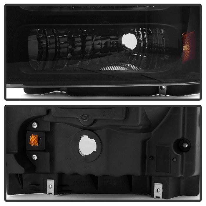 SPYDER Xtune Ford F250 F350 F450 Superduty Excursion 99-04 Headlights Black Smoked HD-JH-FF25099-HA-BSM 9033001