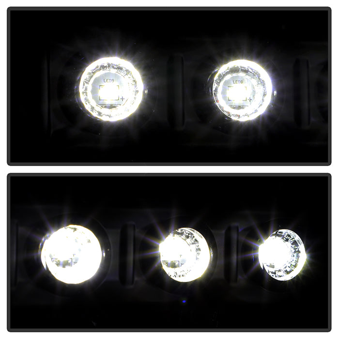SPYDER Xtune Ford F250 F350 Super Duty 99-04 1Pc Headlights w/ LED Black Smoked HD-JH-FF25099-LED-BSM 9030215