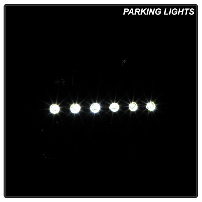 SPYDER Xtune Ford F250 F350 Super Duty 99-04 1Pc Headlights w/ LED Black Smoked HD-JH-FF25099-LED-BSM 9030215