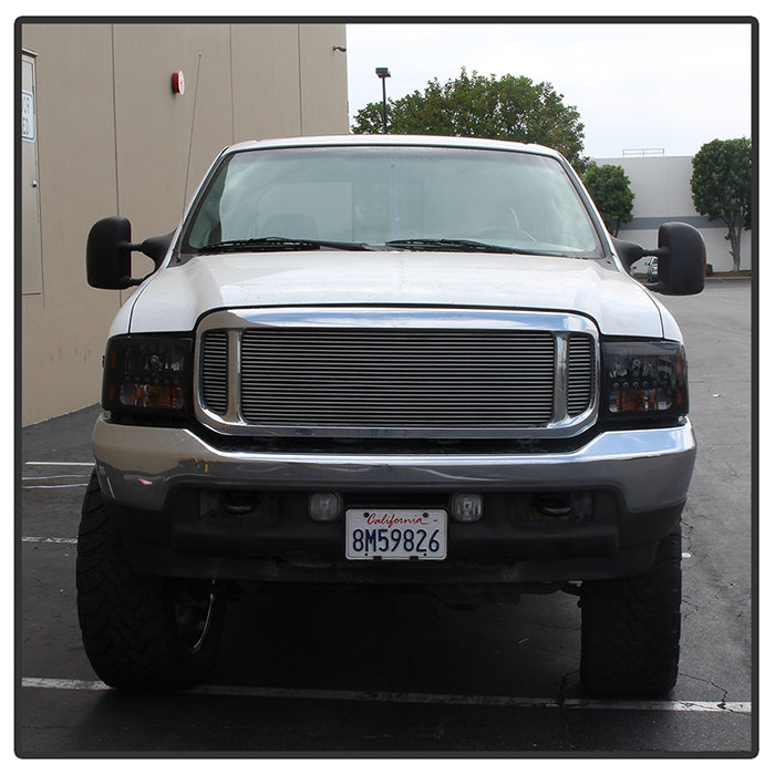 SPYDER Xtune Ford F250 F350 Super Duty 99-04 1Pc Headlights w/ LED Black Smoked HD-JH-FF25099-LED-BSM 9030215
