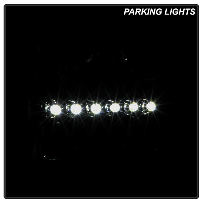 SPYDER Xtune Ford F250 F350 Super Duty 99-04 1Pc Headlights w/ LED Smoked HD-JH-FF25099-LED-SM 9026188