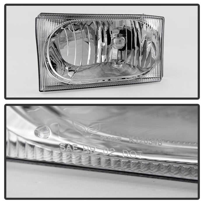 SPYDER Xtune Ford F250 F350 F450 Superduty Excursion 99-04 OEM Style Headlights Chrome HD-JH-FF25099-OE-C 9031403