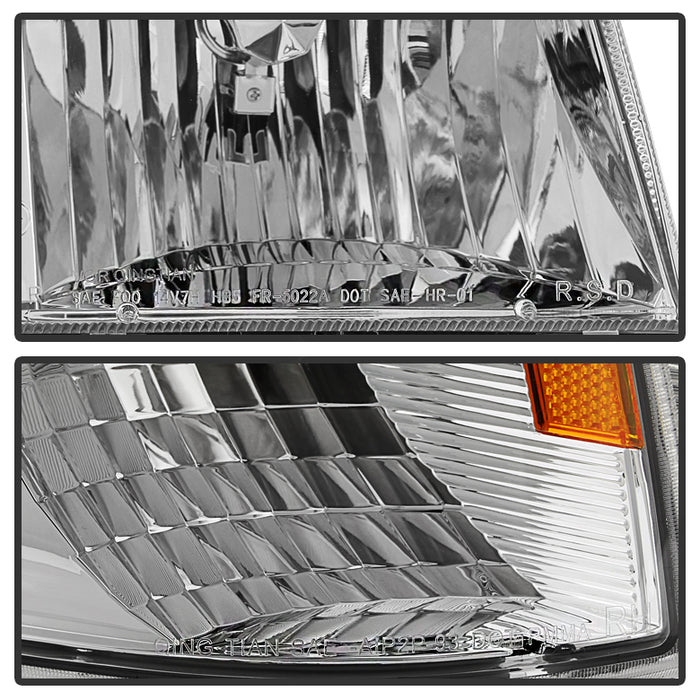 SPYDER Xtune Ford Ranger 93-97 Crystal Headlights w/ Corner Lights 4pcs Sets Chrome HD-JH-FR93-SET-C 9029370