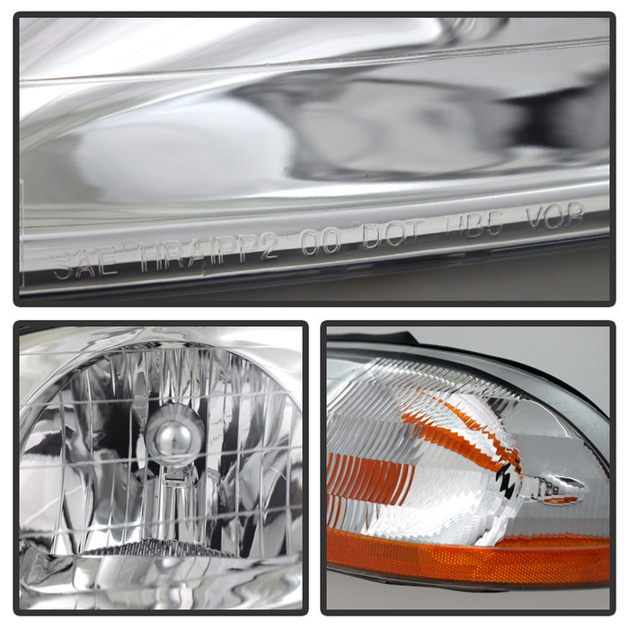 SPYDER Xtune Ford Windstar 99-03 Crystal Headlights Chrome HD-JH-FWIN99-AM-C 9025457