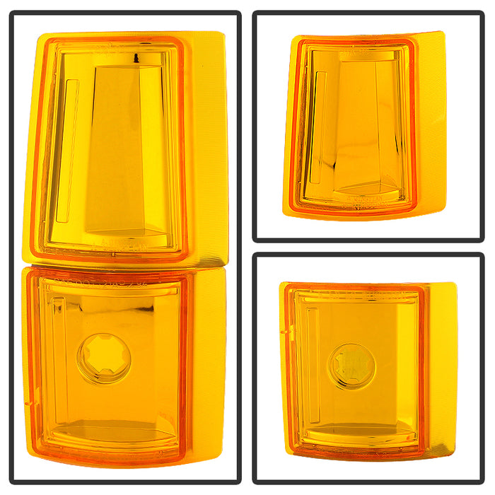 SPYDER Xtune GMC Yukon 94-99 Headlights w/ Corner & Parking Lights 8pcs Sets - OEM HD-JH-GCK94-OE-C-SET 9034411