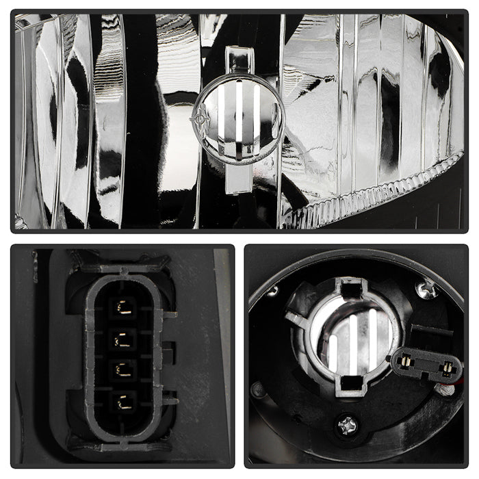SPYDER xTune 02-09 GMC Envoy OEM Style Headlights - Black (HD-JH-GEN02-AM-BK) 9042652