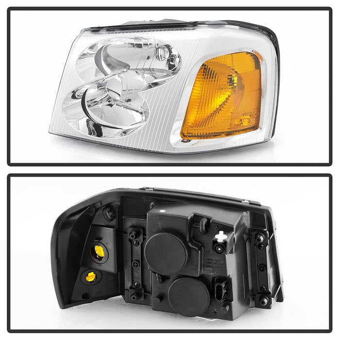 SPYDER xTune 02-09 GMC Envoy OEM Style Headlights - Chrome (HD-JH-GEN02-AM-C) 9042669