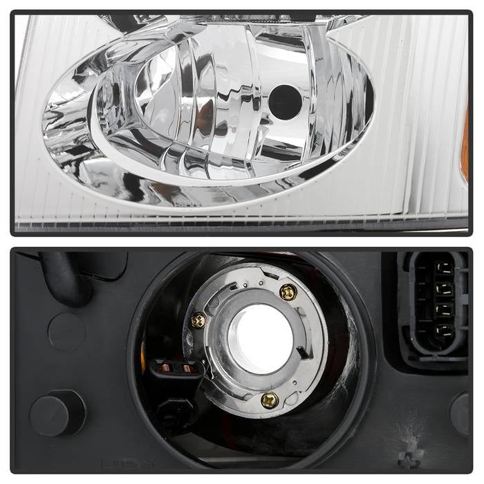 SPYDER xTune 02-09 GMC Envoy OEM Style Headlights - Chrome (HD-JH-GEN02-AM-C) 9042669