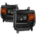 SPYDER xTune 14-15 GMC Sierra 1500 OEM Style Halogen Headlights - Black (HD-JH-GS14-AM-BK) 9042423
