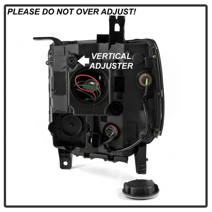 SPYDER xTune 14-15 GMC Sierra 1500 OEM Style Halogen Headlights - Black (HD-JH-GS14-AM-BK) 9042423