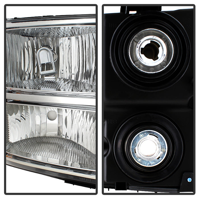 SPYDER Xtune GMC Sierra 07-13 Crystal Headlights Chrome HD-JH-GSIE07-AM-C 9034756