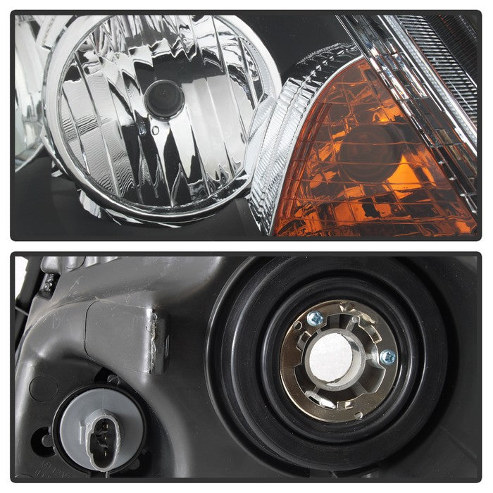 SPYDER xTune 08-12 Honda Accord 4DR Amber Crystal Headlights - Black (HD-JH-HA08-4D-AM-BK) 9942297