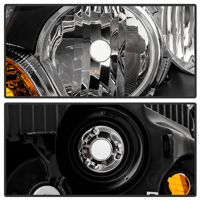 SPYDER Xtune 08-12 Honda Accord 4DR Amber Crystal Headlights - OE Black (HD-JH-HA10-4D-AM-BK) 9953491