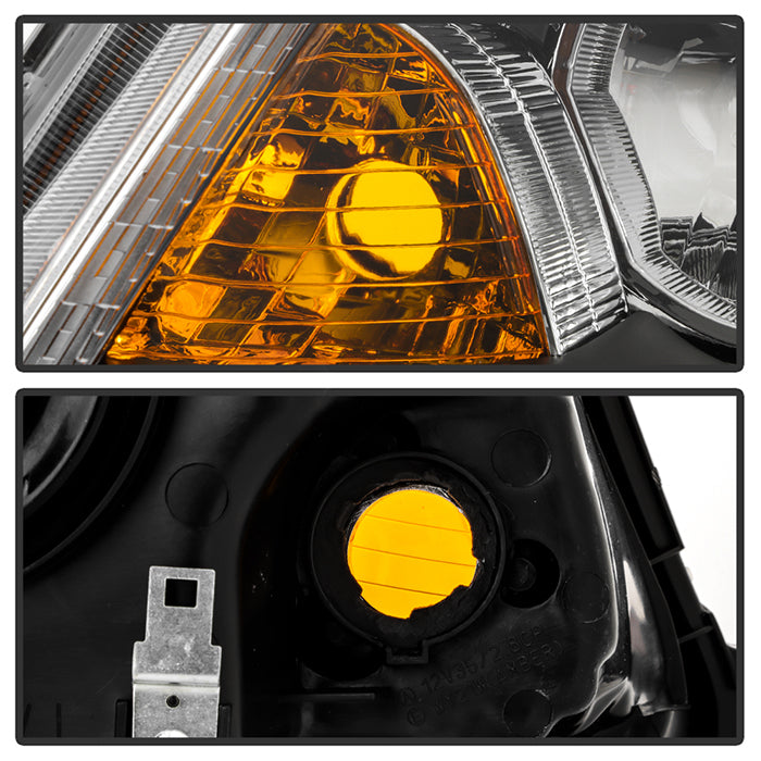 SPYDER Xtune 08-12 Honda Accord 4DR Amber Crystal Headlights - OE Black (HD-JH-HA10-4D-AM-BK) 9953491
