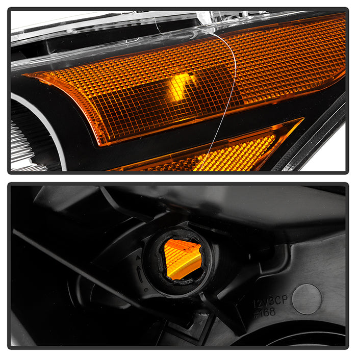SPYDER Xtune 08-12 Honda Accord 4DR Amber Crystal Headlights - OE Black (HD-JH-HA10-4D-AM-BK) 9953491