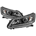 SPYDER xTune 13-15 Honda Accord (Sedan) Halogen ONLY Models OEM Headlights - Black (HD-JH-HA13-4D-AM-BK) 9040702