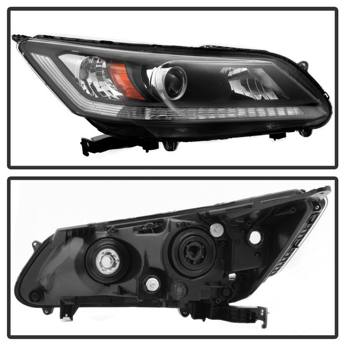 SPYDER xTune 13-15 Honda Accord (Sedan) Halogen ONLY Models OEM Headlights - Black (HD-JH-HA13-4D-AM-BK) 9040702