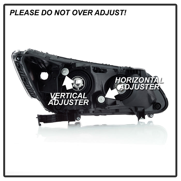 SPYDER xTune 13-15 Honda Accord Sedan OEM Style Halogen Headlights - Chrome - HD-JH-HA13-4D-AM-C 9047251