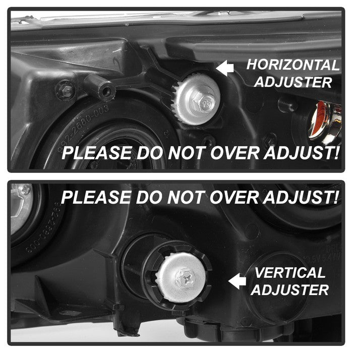 SPYDER xTune 13-15 Honda Accord Sedan (Halogen Only) LED DRL OEM Headlights - Black (HD-JH-HA13-4D-LED-BK) 9040719