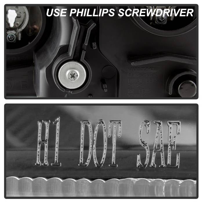 SPYDER xTune 05-06 Honda CR-V Halogen OEM Headlights - Black (HD-JH-HCRV05-AM-BK) 9943652
