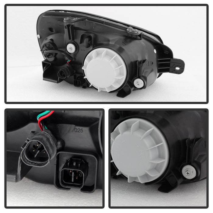 SPYDER Xtune Hyundai Santa Fe 2003-2006 Crystal Headlights Chrome HD-JH-HYSA03-C 9024832