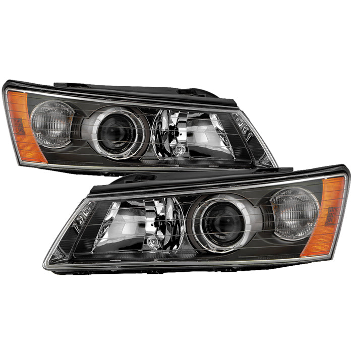 SPYDER Xtune Hyndai Sonata 2006-2008 OEM Style Headlights Black HD-JH-HYSON06-BK 9029677
