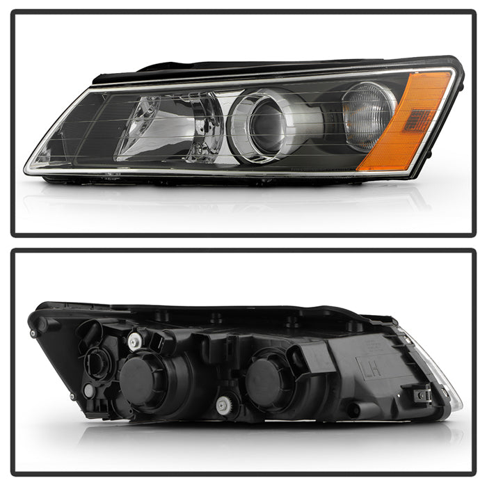 SPYDER Xtune Hyndai Sonata 2006-2008 OEM Style Headlights Black HD-JH-HYSON06-BK 9029677