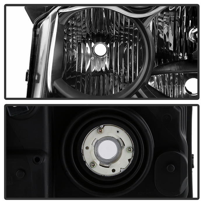 SPYDER Xtune Jeep Grand Cherokee 05-07 Crystal Headlights Black HD-JH-JGC05-AM-BK 9023248