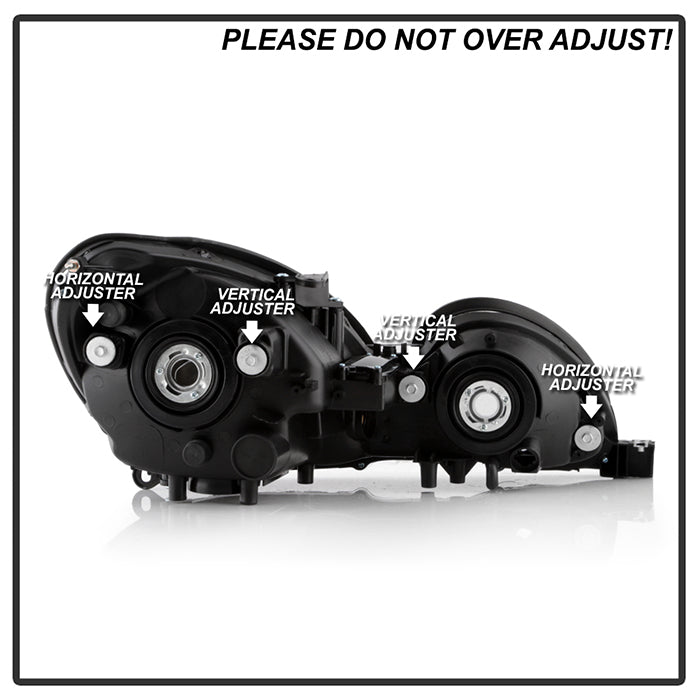 SPYDER Xtune Lexus GS300/GS400/GS430 98-05 Halogen Only Crystal Headlights Black HD-JH-LGS98-BK 9026911