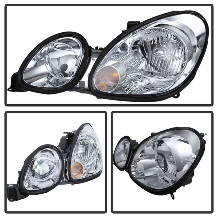 SPYDER Xtune Lexus GS300/GS400/GS430 98-05 Halogen Only Crystal Headlights Chrome HD-JH-LGS98-C 9026928