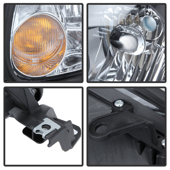 SPYDER Xtune Lexus GS300/GS400/GS430 98-05 Halogen Only Crystal Headlights Chrome HD-JH-LGS98-C 9026928