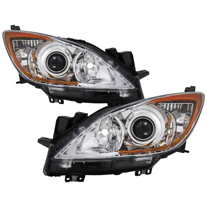 SPYDER xTune 10-13 Mazda3 Halogen Only (Non-HID Model) OEM Style Headlights - Chrome (HD-JH-MAZDA310-AM-C) 9040672