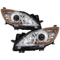 SPYDER xTune 10-13 Mazda3 Halogen Only (Non-HID Model) OEM Style Headlights - Chrome (HD-JH-MAZDA310-AM-C) 9040672