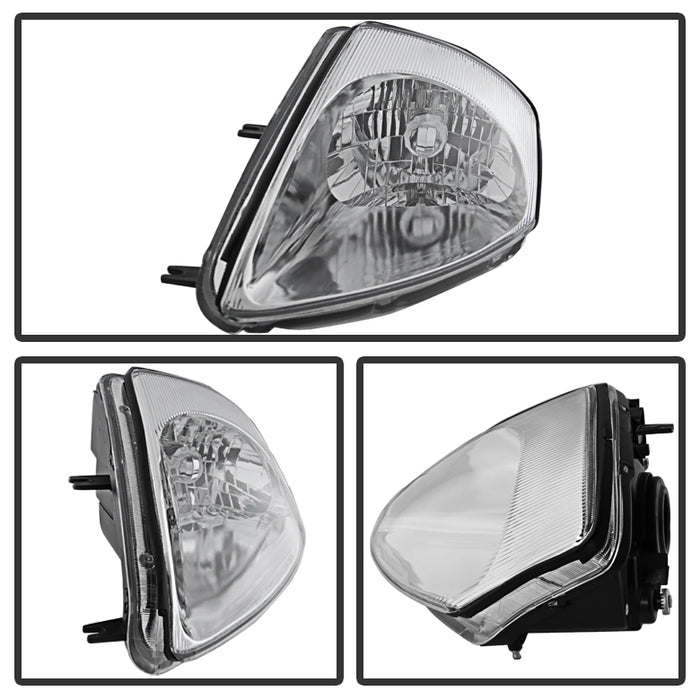 SPYDER Xtune Mitsubishi Eclipse 00-05 Crystal Headlights Chrome HD-JH-ME00-C 9023958