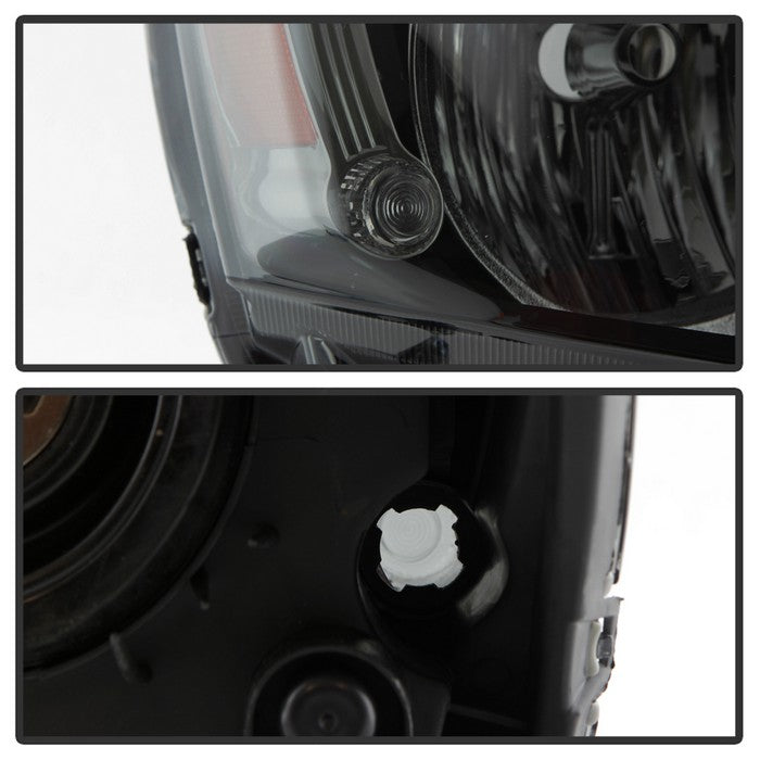 SPYDER xTune Mitsubishi Lancer 08-15 OE Style Headlights - Black Smoke HD-JH-ML08-AM-BSM 9937552