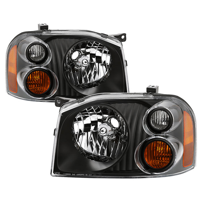 SPYDER xTune 01-04 Nissan Frontier OEM Headlights - Black (HD-JH-NF01-AM-BK) 9042768