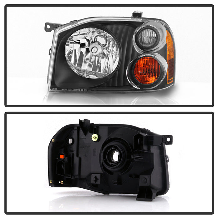 SPYDER xTune 01-04 Nissan Frontier OEM Headlights - Black (HD-JH-NF01-AM-BK) 9042768