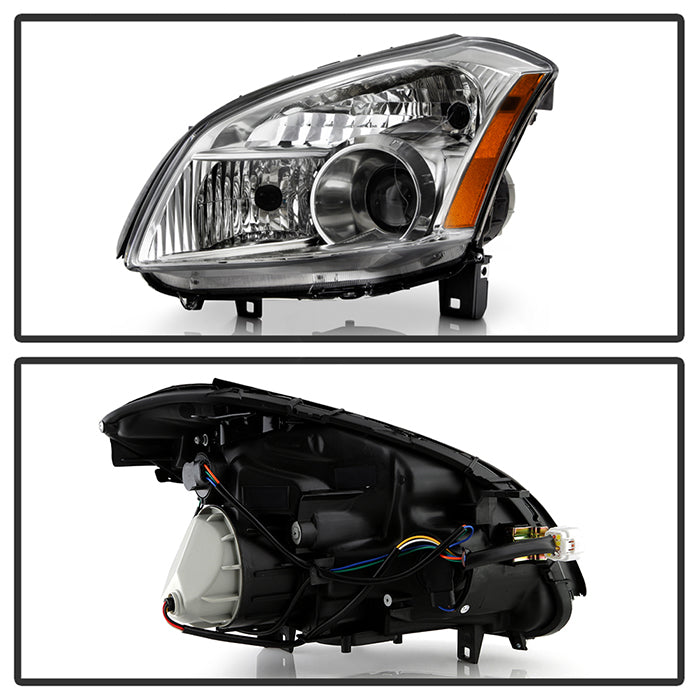 SPYDER Xtune Nissan Maxima (Halogen Only) 07-08 Crystal Headlights Chrome HD-JH-NM07-AM-C 9025556