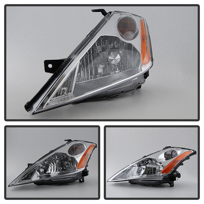 SPYDER Xtune Nissan Murano 03-07 (Not Hid Model) Crystal Headlights Chrome HD-JH-NMU03-AM-C 9023606