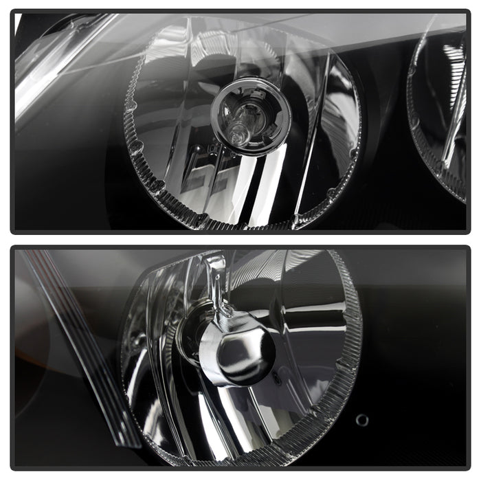 SPYDER Xtune Pontiac G6 05-10 (09-10 Fit w/Amber Turn Signal) Crystal Headlights Black HD-JH-PG605-AM-BK 9023668