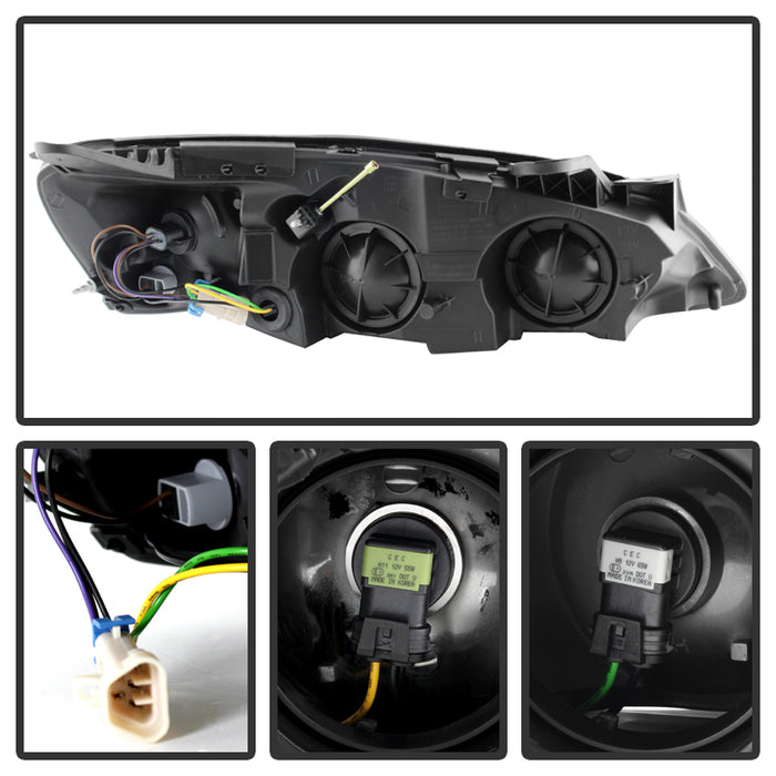 SPYDER Xtune Pontiac G6 05-10 (09-10 Fit w/Amber Turn Signal) Crystal Headlights Chrome HD-JH-PG605-AM-C 9023675